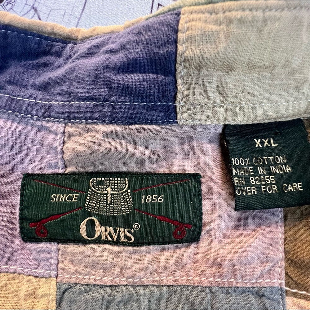 Orvis Patchwork Cotton Button Down Shirt - image 2